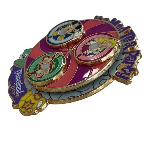 Disney Pins Set of 2 The Mad Tea Party Spinner and Teacup 2005 EUC - Picture 3 of 10